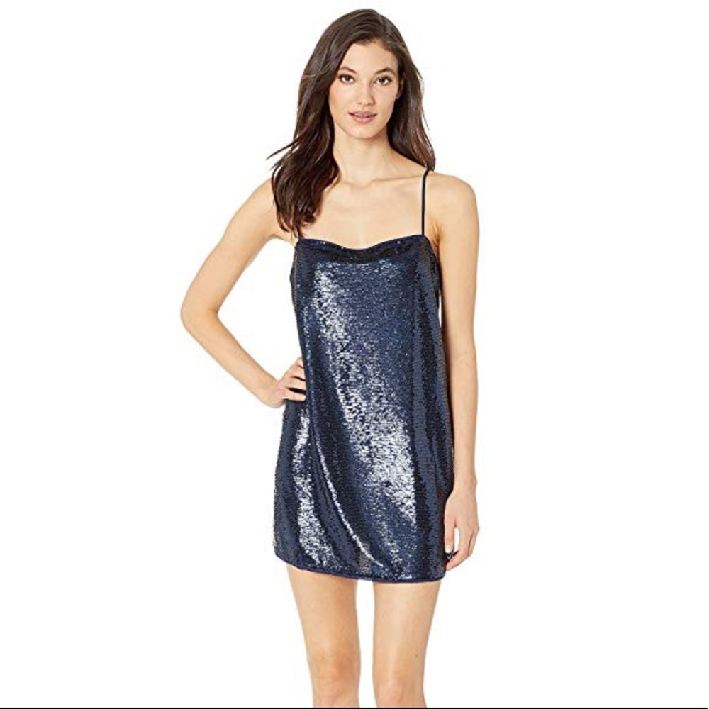 Free people navy sequin dress :)